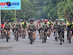 Komandan Pasmar 2 Laksanakan Gowes Bersama Perwira Pasmar 2