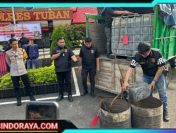 Polres Tuban Berhasil Gagalkan Penyalahgunaan BBM, Amankan 3,5 Ton Solar Bersubsidi