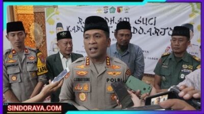 Safari Ramadhan, Kapolresta Sidoarjo Sosialisasikan Hotline Mudik Polri 110