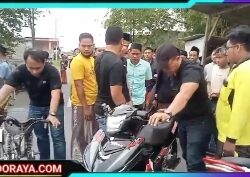 Polsek Sokobanah Bubarkan Balap Liar, Tiga Sepeda Motor Diamankan Petugas