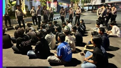 Ops Ketupat Semeru, Polrestabes Surabaya Amankan Puluhan Remaja Yang Bikin Onar Tutup Jalan