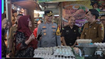 Kapolres Jember Bersama Forkompinda Sidak Pasar Pastikan Stok dan Harga Pangan Stabil Jelang Idul Fitri 1446 H