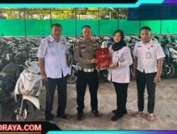 Puluhan Motor Barang Bukti Hasil Operasi Terpadu Polres Pasuruan Kota Diamanakan di Gudang Rubasan II Jatim