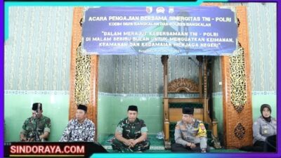 Indahnya Kebersamaan, Sinergitas Kodim 0829 dan Polres Bangkalan Gelar Pengajian di Bulan Ramadhan
