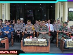 Polres Nganjuk Gelar Apel Pasukan Untuk Pengamanan Malam Takbir