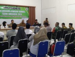 Personel Kodim 1009/Tanah Laut Menghadiri Musyawarah Dalam Rangka Pertanggungjawaban Badan Usaha Milik Desa