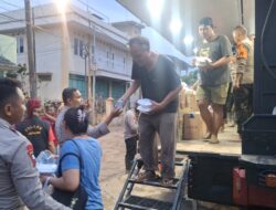 Polri Dirikan Dapur Lapangan 24 Jam Penuh untuk Korban Banjir Pondok Gede Permai Bekasi