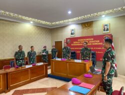 Jelang Sertijab Komandan Lanmar Sorong Melaksanakan Memorandum