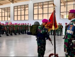 DANYONIF 8 MAR LEPAS PRAJURIT, TERBAIKNYA UNTUK MELAKSANAKAN LATIHAN PENYIAPAN PRATUGAS SATGASMAR, PAMTAS MOBILE RI- PNG TA 2025