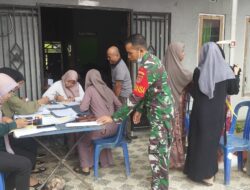 Babinsa Koramil 1002-08/Labuan Amas Utara Dampingi Posbindu Warga Binaan di Desa Kasarangan