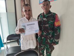 Pastikan kegiatan Berjalan Lancar Personel Kodim 1009/Tla Monitoring Pembagian BLT-DD Desa Gunung Raja