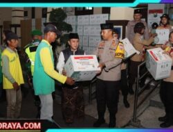 Ketua PCNU Kota Kediri Apresiasi Kepedulian Polisi Berbagi 1000 Paket Lebaran Untuk Warga