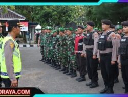 Personil Gabungan TNI-Polri dan Pemkab Sampang Siap Amankan Halalbihalal Bupati dan Wakil Bupati Sampang