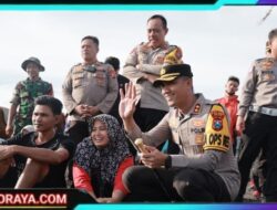 Libur Lebaran Kapolres Jember dan Jajaran Patroli Dialogis di Lokasi Wisata