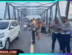 Polres Probolinggo Siagakan Personel dan Siapkan Jalur Alternatif Akibat Lubang di Jembatan Pajarakan