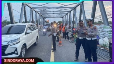 Polres Probolinggo Siagakan Personel dan Siapkan Jalur Alternatif Akibat Lubang di Jembatan Pajarakan