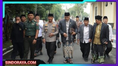 Perkuat Silaturahmi Polres Mojokerto Bersama MUI Gelar Halal Bihalal