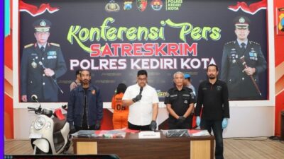 Polres Kediri Kota Berhasil Amankan Residivis Pencurian di Kamar Kos Yang Viral di Medsos