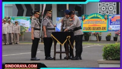 Kunjungan Kerja, Kapolda Jatim Pimpin Upacara Sertijab Kapolres Tuban