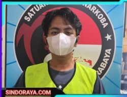 Seorang Kurir Narkoba Jenis Sabu Dibekuk Satresnarkoba Polrestabes Surabaya di Sidoarjo