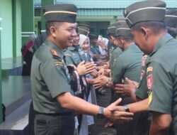Penuh Keakraban Seluruh Personel Kodim 1009/Tanah Laut Mengikuti Halal Bihalal Di Makodim 1009/Tla