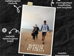 Bermain Pasir di Pantai 