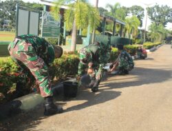 Dandim 1009/Tla Sampaikan Lingkungan Bersih Tingkatkan Motivasi Serta Semangat Dalam Menjalankan Tugas