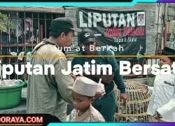 Jum’at Berkah, Media LiputanJatimBersatu Bagikan 200 Nasi Kotak Gratis Kepada Warga Sekitar