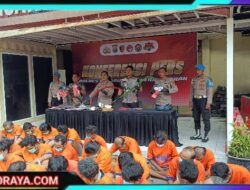 Polres Pelabuhan Tanjung Perak Berhasil Ungkap 36 Kasus Dengan 37 Tersangka Dalam Operasi Pekat Semeru 2025