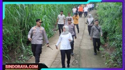 Kolaborasi, Polres Kediri Kota Bersama Pemkab Tangani Bencana Banjir di Mojo