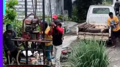 Hadapi Krisis Air, Warga Perumahan Pesona Suramadu Gotong Royong Bangun Sumur Bor