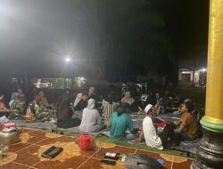 Warga Desa Gunung Melati Jamu Makan Malam Bersama Seluruh Personel Satgas TMMD Ke-124 Kodim 1009/Tla