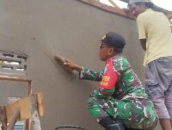 Peduli Kesehatan Rakyat, TNI Bersinergi Bersama Warga Bangun Posyandu