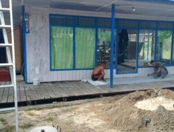 Pacu Target TMMD: Satgas Kodim 1002/HST Genjot Pengecoran Lantai Langgar Darussalam