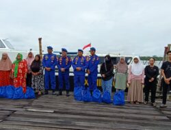 Wujud Kepedulian, Dirpolairud Polda Kalteng Bersama Polres Pulang Pisau Gelar Baksos untuk Warga