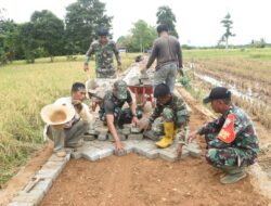 Kejar Target, Satgas TMMD ke-124 Kodim 1002/HST Genjot Pembangunan Jalan 1030 Meter