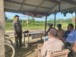 Terus wujudkan Kamtibmas, yang kondusif personil Satbinmas Sambangi tokoh masyarakat