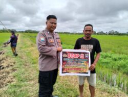 Giatkan Sambang di Daerah Rawan Karhutla, Polres Pulang Pisau, Edukasi Masyarakat Cegah Karhutla