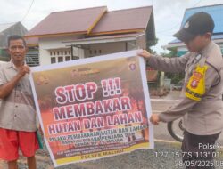 Bhabinkamtibmas Polsek Maliku, Melaksanakan Deteksi Dini Cegah Karhutla di Desa Binaannya