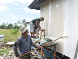 Satgas TMMD, ke-124 Kodim 1002/HST Terus Kejar Target Rehab Rumah Ibadah Langgar Darussalam