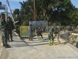 TMMD ke-124 Kodim 1002/HST Fokus Pembangunan Jalan 1030 Meter di Pengambau Hilir Luar