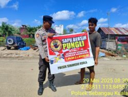 Polsek Sebangau Kuala, Laksanakan Sosialisasi Saber Pungli