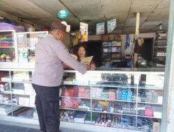 Bhabinkamtibmas Food, Estate Sambangi Warga sekaligus Sisipkan Pesan Kamtibmas