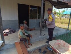 CEGAH GANGGUAN KAMTIBMAS, DAN JALIN SILATURAHMI BHABINKAMTIBMAS FOOD ESTATE SAMBANGI WARGA DESA BINAAN