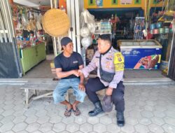 Dengan Rutin Sambang, Bhabinkamtibmas Food Estate Sampaikan Pesan Kamtibmas