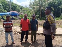 Dengan Rutin Sambang, Bhabinkamtibmas Food Estate Sampaikan Pesan Kamtibmas