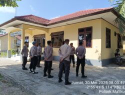 Kapolsek Maliku Pimpin Apel, Stand By On Call di Wilkumnya dalam rangka Antisipasi Bencana