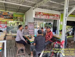 Gelar Jumat Curhat, Polsek Kahayan Kuala dengarkan Keluhan dan Harapan Masyarakat Desa Bahaur hilir Kec.Kahayan Kuala