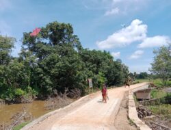 Jalan Baru TMMD Kodim 1002/HST Jadi Arena Bermain Anak-anak