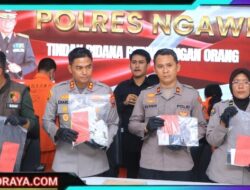 Polres Ngawi Berhasil Ungkap Kasus TPPO Dalih Adopsi 4 Tersangka Diamankan